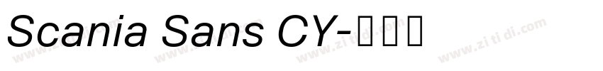 Scania Sans CY字体转换 Scania Sans CY字体转换